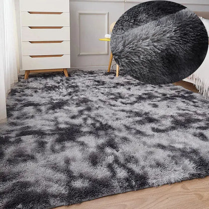 RainbowCloud Plush Rug – Soft, Fluffy & Vibrant! Happier so luckly Store