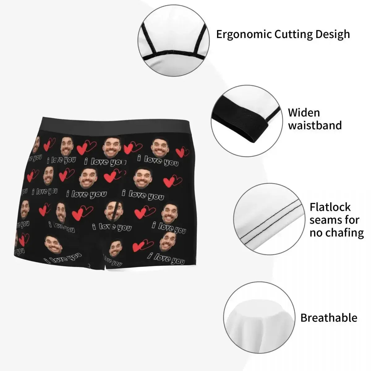 Personalized Men's Boxer Briefs Custom Face Photo Underwear Funny Gift AliExpress