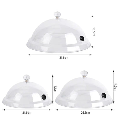 Home Smoking Dome Cover Kitchen Cooking Smoke Hood Acrylic Smoke