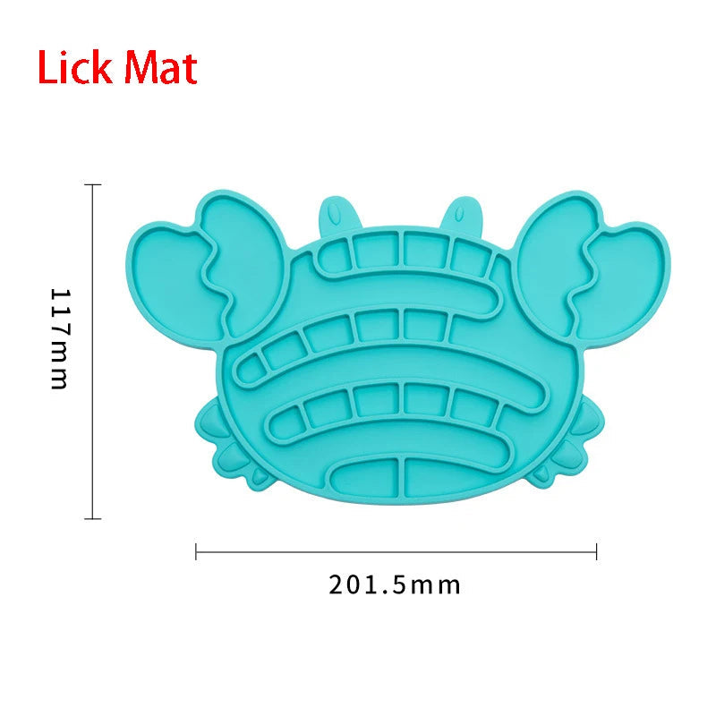 Fish Shape Silicone Lick Mat - Slow Feeding Food Bowl for Pets CDDMPET Official Store