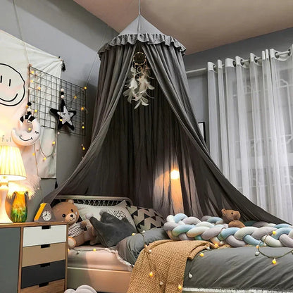 Hung Dome Mosquito Net for Baby Children Crib Bed Tent Girls Kids Bedding Living Room Decor Corner Canopy Tent Mosquito Net Bebe Shop1104626290 Store