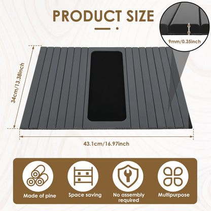 SipEase™ Wooden Couch Cup Holder – Spill-Free Relaxation