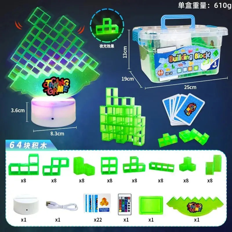 Tetra Tower Balancing Stacking Toys Board Games for Kids & Adults