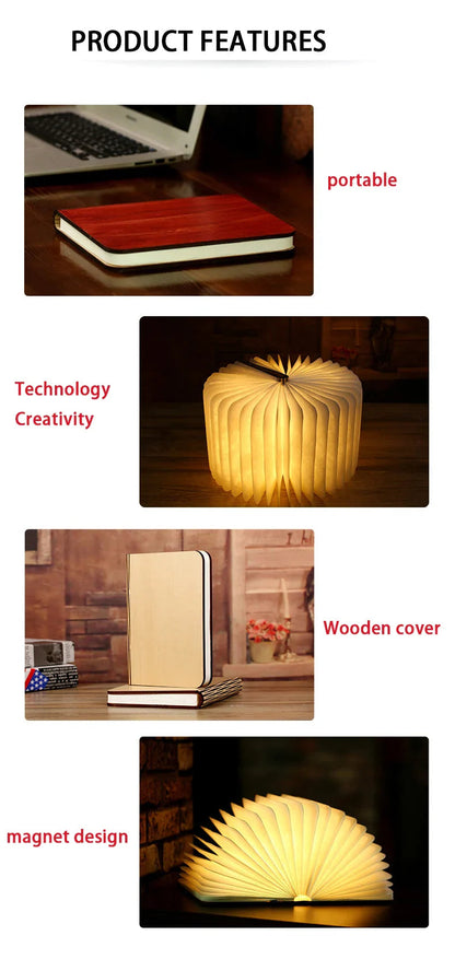 Creative Book LED Night Light Shop1104380069 Store