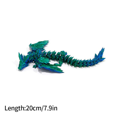FlexiCrystal Dragon: 3D-Printed Magic in Motion Creatinglife Store