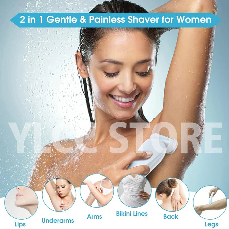 SmoothGlide Women’s Electric Razor – Painless & Rechargeable YLCC Store