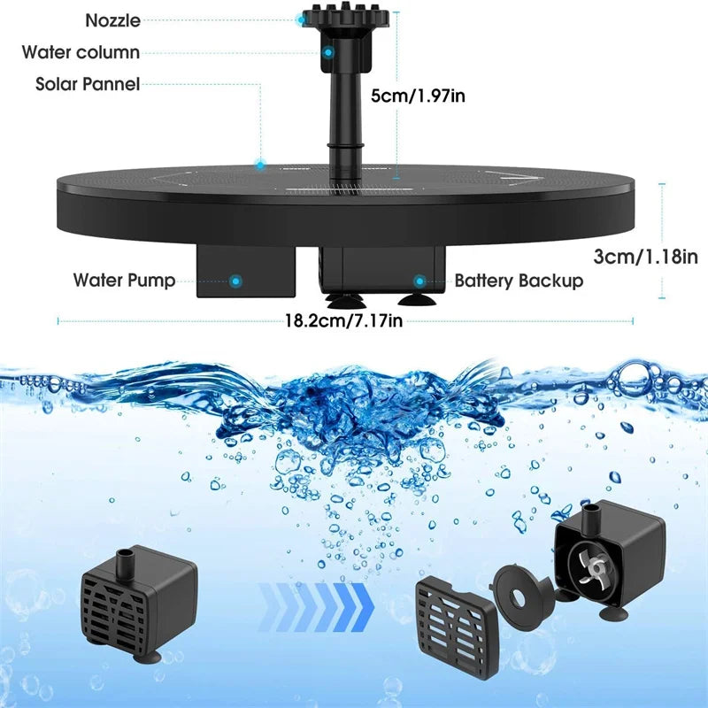 Fuente Solar AquaSun™ 🌞💧 — Flujo de Agua Exterior sin Esfuerzo