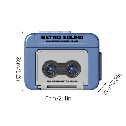 Mini Retro Cassette Recorder Cassette Tape Keychain Couple Gift AliExpress