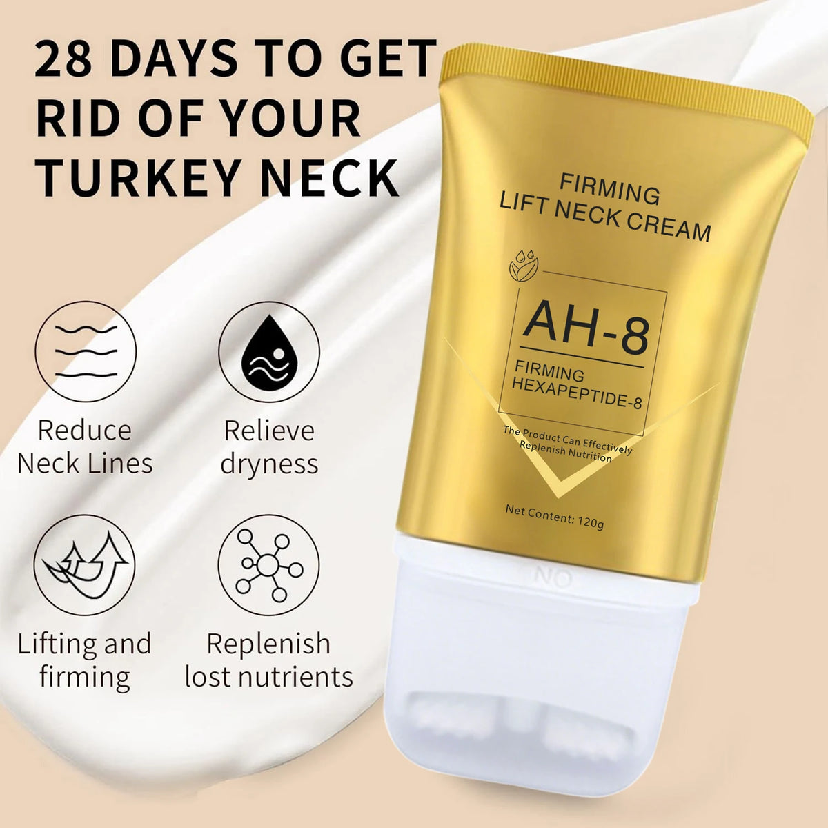 LiftLuxe™ – Rodillo Reafirmante para Cuello para una Piel Suave y Joven 💆‍♀️✨