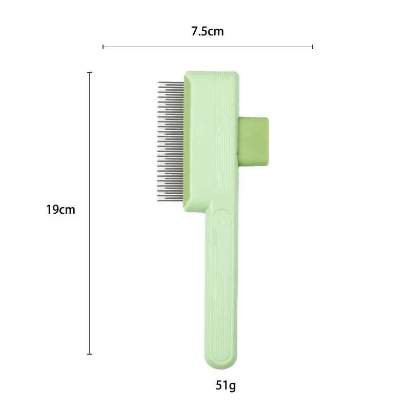 Pet Hair Shedding Comb Easy Care Efficient Portable Grooming Beauty Tool One - Click Depilation Pet Comb Flea Comb