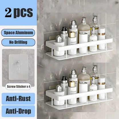 No Drill Wall Mounted Bathroom Shelf Shop1103677105 Store