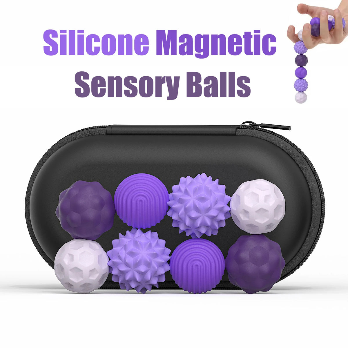 MagSnap Fidget Ball – ¡Alivio del estrés con clics satisfactorios!