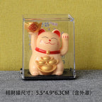 Solar Waving Lucky Cat: Eco-Friendly Maneki Neko for Home and Office Good Fortune ACCHAMP Store