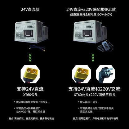 Portable Parking Air Conditioner Outdoor Camping Tent Mobile Air Conditioner Hanging Window Split 24V DC Frequency Conversion