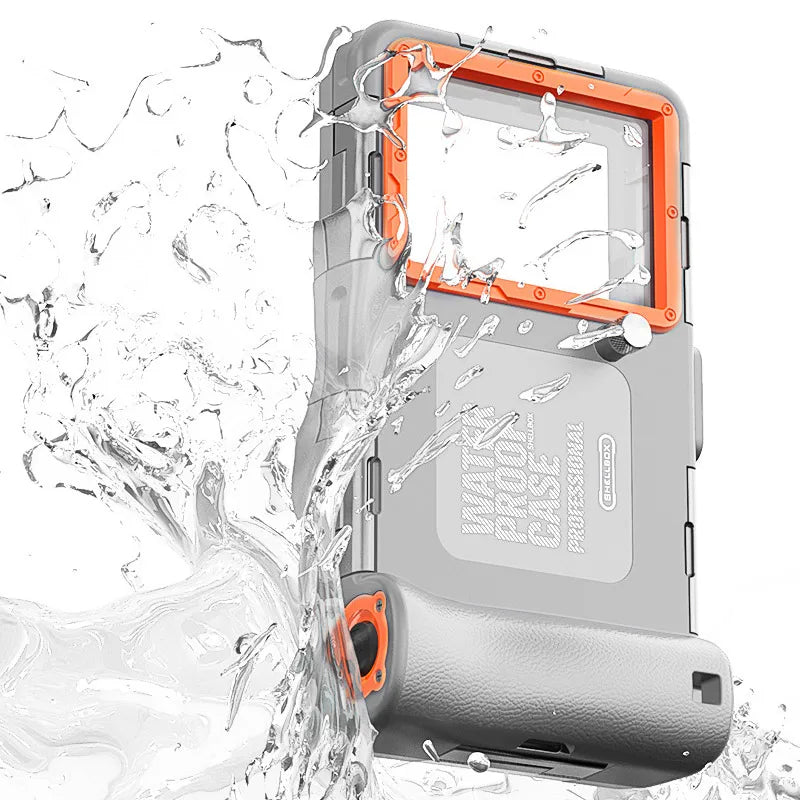 Fundas impermeables para teléfono y buceo de 15 m, natación de 50 pies, carcasa protectora premium y cordón para iPhone Samsung 6.8"