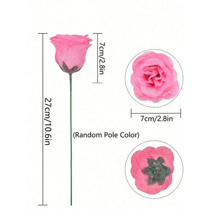 SparkleFocus™ Eternal Glitter Rose Bouquet 🌹✨