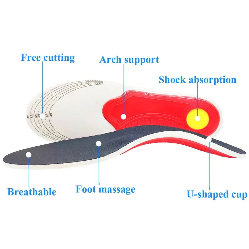 Orthotic Insole Arch Support Flatfoot Orthopedic Insoles For Feet Ease Pressure Of Air Movement Damping Cushion Padding Insole Xiang Selection Store