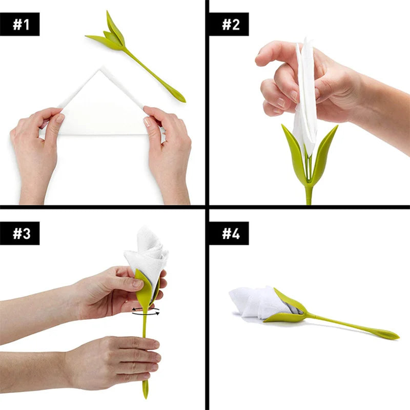 TulipNest™ Napkin Holder 🌷 — Elegant Tabletop Charm