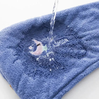 1pc Quickly Dry Hair Hat Super Absorbent Soft Bathroom Women Head Towels Girls Cute Hair Towel Hair Dry Wrap Bonnets Stone's Store
