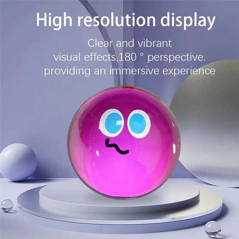 VisionSphere 3D – Esfera de cristal hipnotizante con pantalla de video