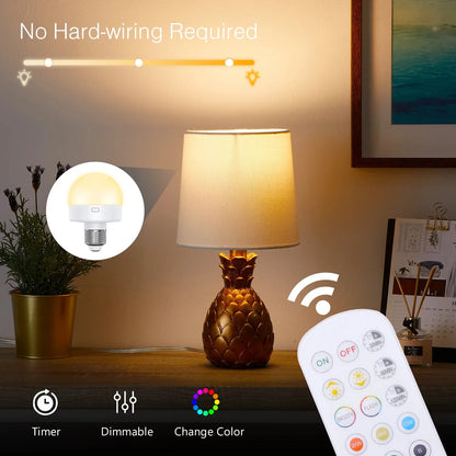 Glow Anywhere: Rechargeable Remote LED Bulb