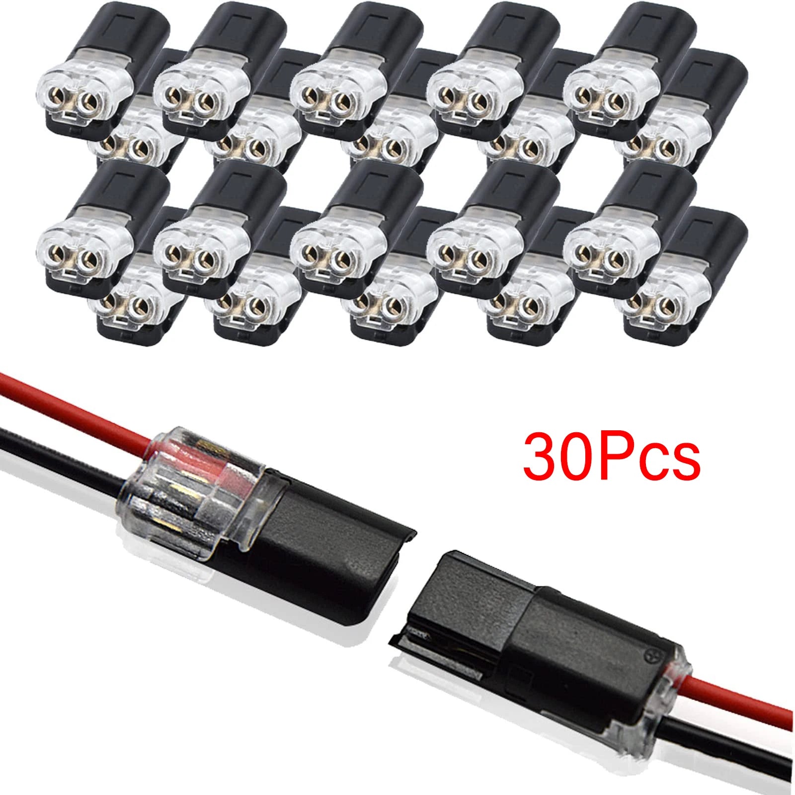 Double-Wire Connector: Secure Lock, Instant Plug-In Power 🔌