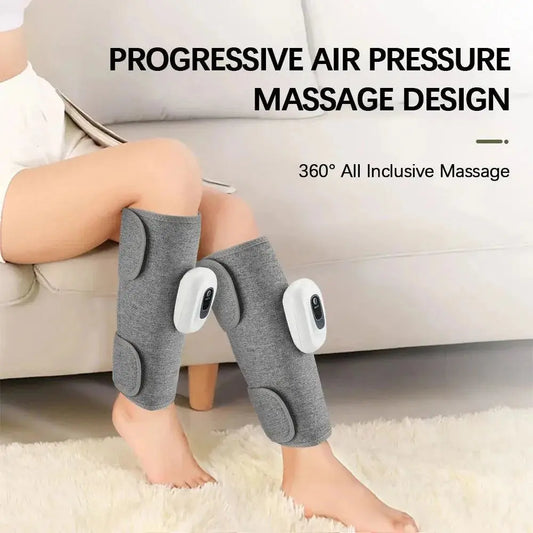 Eletric 360° Air Pressure Calf Massager Wireless Leg Massage 3 Mode Airbag Compresstion Relax Foot Calf Muscle Blood Circulation Beauty-Health Store