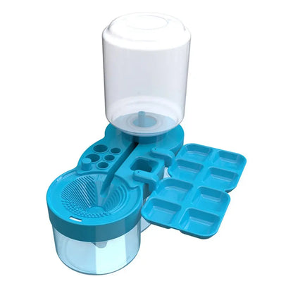 Paint Brush Cleaner with Drain Button Painting Brush Rinser Paint Brush Clean Device for Acrylic Water Based Painting Brush Adventure Better Life Store Store