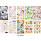 6pcs/10pcs Set Y2K Random Cute Glitter Laser Sticker for Phone Camera Luggage Journal Sticker Kawaii Decoration Sticker Gift Gamilike Store