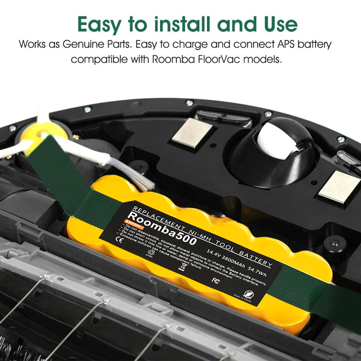 14.4V 5000mAh For iRobot Roomba Battery 500 600 700 800 900 595 620 650 780 890 Battery For Roomba Vacuum Cleaner Battery Battery Burst Store