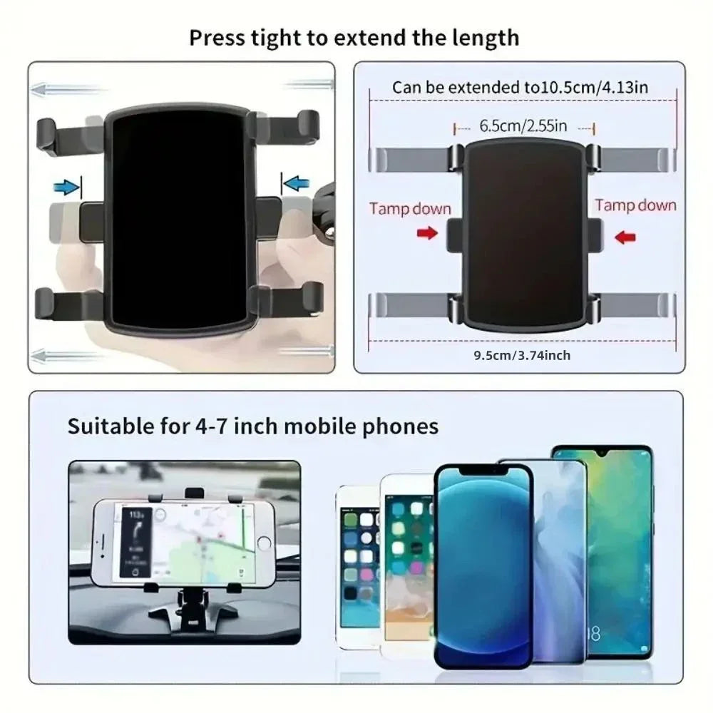 360° Swivel Phone Mount – Hands-Free Viewing in Any Direction!