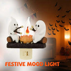 Cute Ghost Campfire Night Light Halloween Pumpkin Flickering Room AliExpress