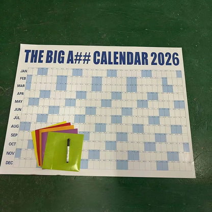 FocusFlow™ 2026 Year-at-a-Glance Planner 🖊️📅