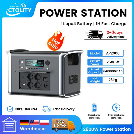 Portable Solar Power Station Ctolity Warehouse Stock Power Store
