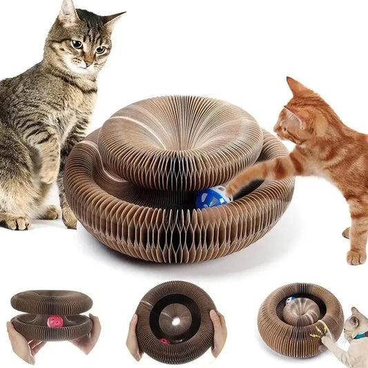 Magic Organ Cat Toy Cats Scratcher Scratch Board Round Corrugated AliExpress