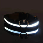 Dog Collar Nylon LED Night Safety Flashing Glow In The Dark Pet Dog Leash pet Dogs Luminous Fluorescent  dog accessories collar 7609 Pet Store