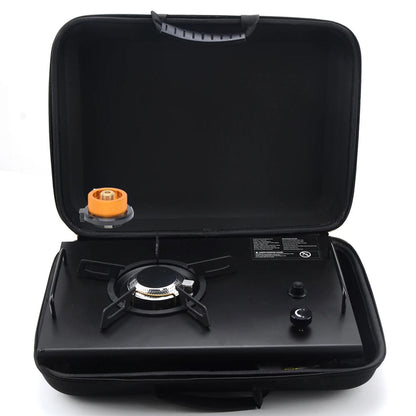 Portable IGT Wood Camping Table with Removable Gas Stove and BBQ Grill Stone's Store