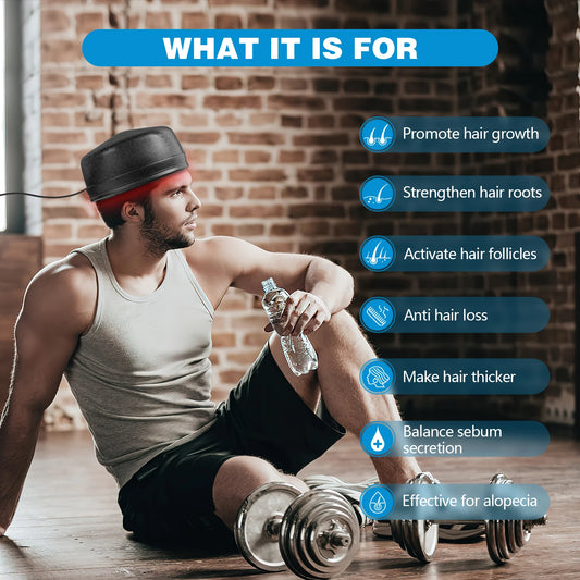 120 Diodes Hair Growth Cap 850nm 660nm Red Light Therapy Cap for Hair Regrowth Anti Hair Loss Relax Scalp Hair Care Hat