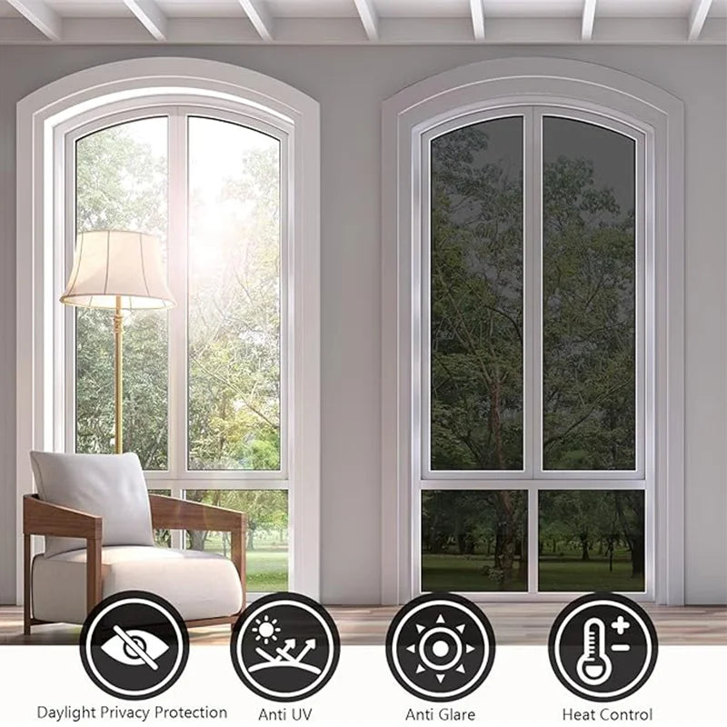 Shield & Shade: One-Way Privacy Window Film