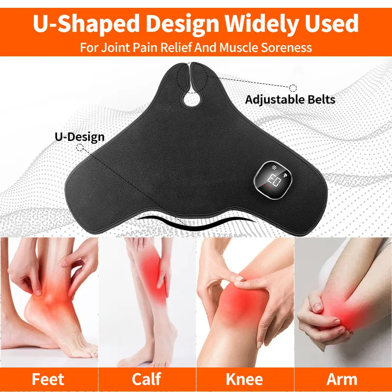 Cinturón de masaje de terapia de luz roja inalámbrico para muñeca y tobillo, 64 LED de 660nm y 850nm, para fascitis plantar y tendinitis de Aquiles