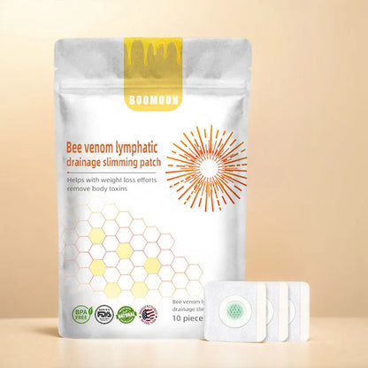 7/10Pcs Bee Venom Patches Fat Burning Anti-Swelling Slimming Patch Detox Abdominal Bee Venom Patches for Men Women Body Shaping