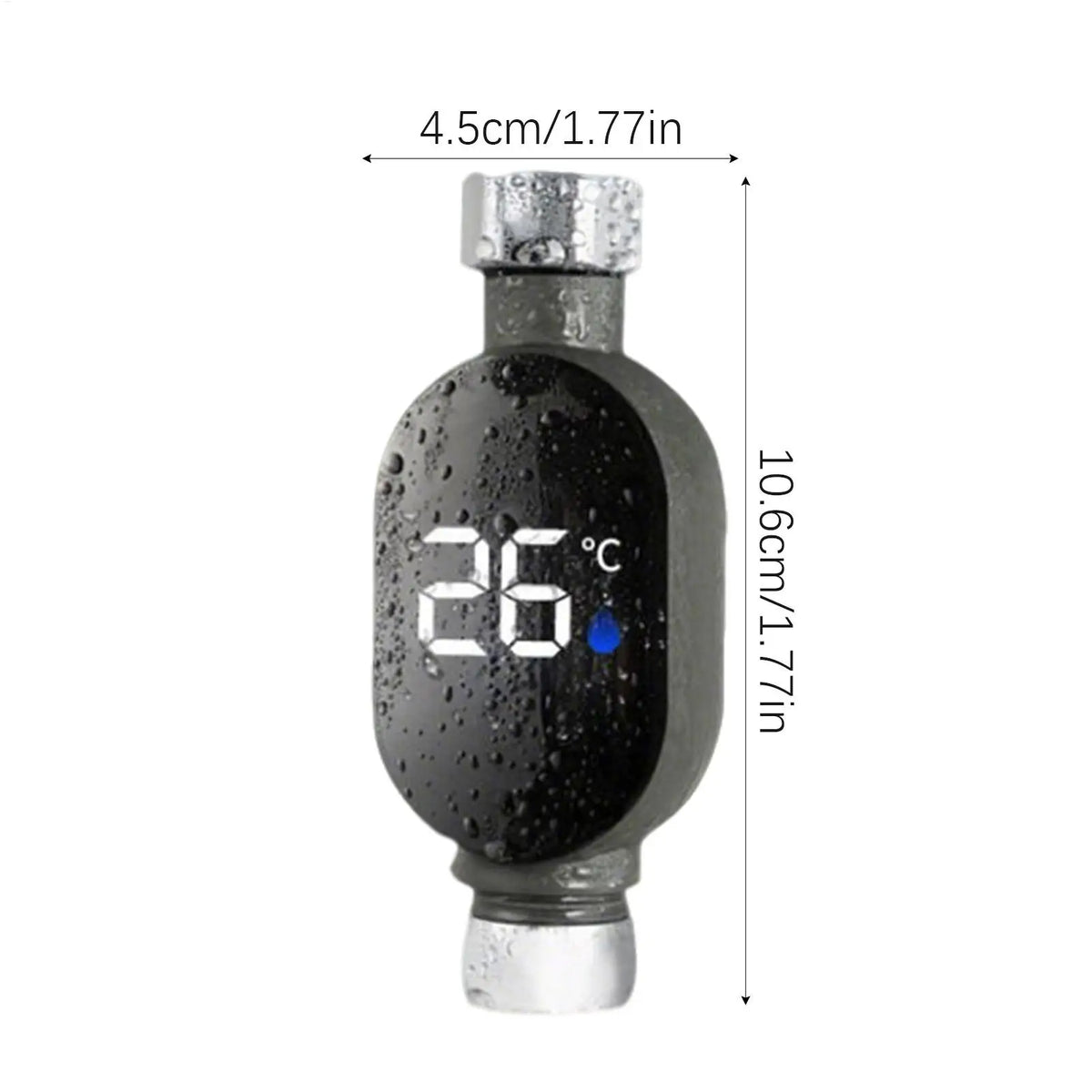 Shower Temperature Gauge Led Digital Display Instant-Read Water Thermometer Smart Water Temperature Monitor For Baby Bath