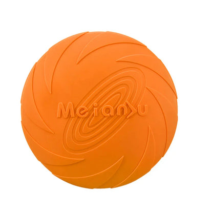 Durable Silicone Flying Disc for Dogs - Interactive Outdoor Fun!