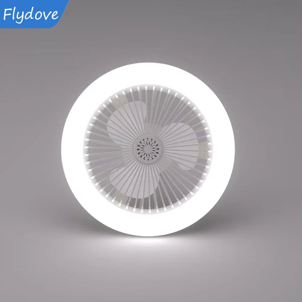 Remote Control Lighting Rotatable 3in1 Ceiling Fan Lamp E27 Converter Base Lighting Base for Bedroom Living Room LED Home Decor