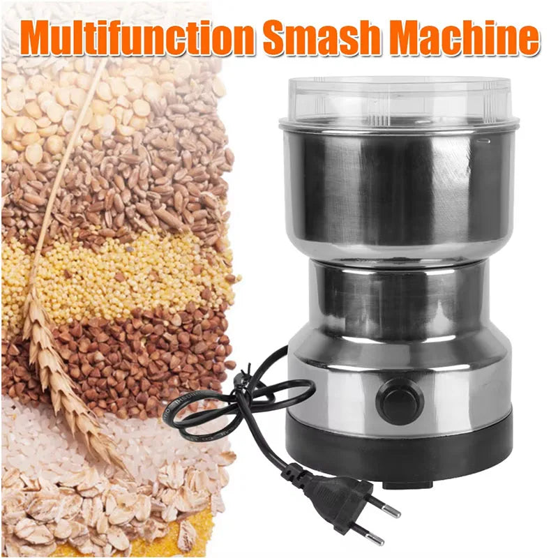 Molinillo de grano multifuncional de 4 cuchillas para cocina, picador de café, molinillo de café eléctrico doméstico, batidora de sabores de nueces y frijoles