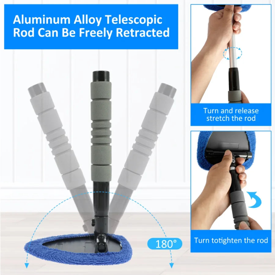 ClearReach™ Car Glass Brush 🚗✨ — Telescopic, Streak-Free Shine