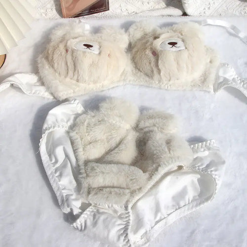 Japanese Girls Cute Lingerie For Women Cartoon Bear Students Plush AliExpress