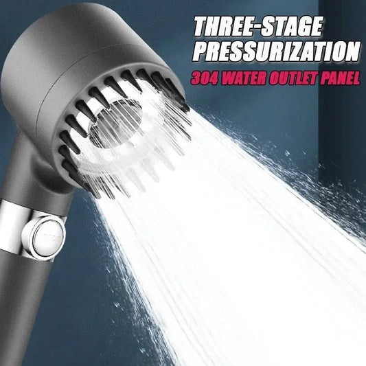 High Pressurized Filter Shower Head 3-mode Adjustable Spray with AliExpress
