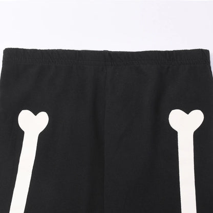 Halloween Luminous long-sleeved and long-pants pajama set for girls, suitable for girls aged 2 to 9