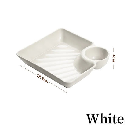 DipGuard™ Sauce Separated Plate 🍽️✨ No Mix, No Mess